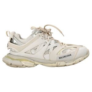 Balenciaga Track Sneakers in White Polyurethane